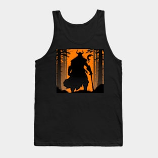 Viking in the Nordic forest Tank Top